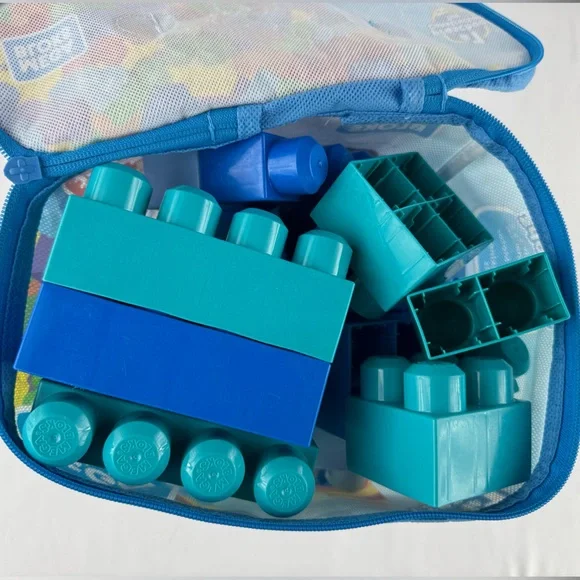 Mega Bloks Blue 3.1 Pounds Block Lot - Picture 2 of 2